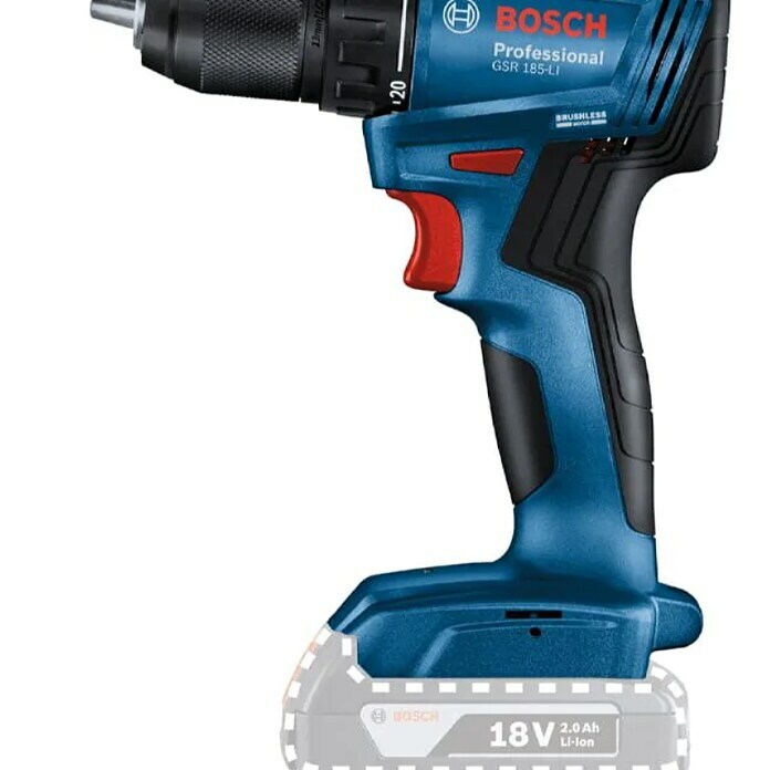 Bosch Professional Akumulatorski udarni vrtalnik GSR 185-LI  (18 V, Li-ion) | Akumulatorski vijačniki in vrtalniki | Vrtalniki in vijačniki | Stroji | Orodja in stroji | Izdelki | BAUHAUS