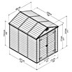 Caseta para jardín (An x Pr: 1,75 x 2,27 m, Policarbonato, Con placa de fondo)