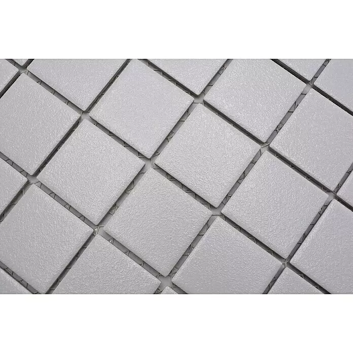 Mosaikfliese Quadrat Uni SAT 302 - 29,8 x 29,8 cm, Weiß, Matt - Detailaufnahme