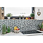 Mosaikfliese Verbund Crystal Mix XCM IL017 (29,8 x 30,4 cm, Grau/Schwarz, Glänzend)