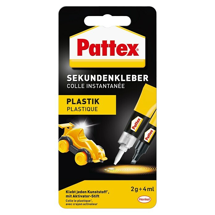Pattex Sekundenkleber Plastix Flüssig (3 -tlg., Flüssig)