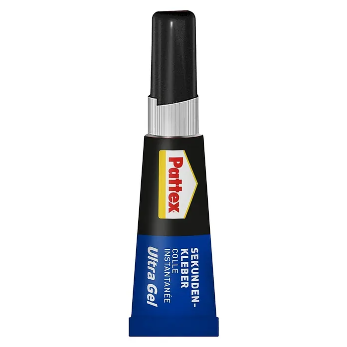Pattex Sekundenkleber Ultra Gel - 3 g, Tube, Gelartig, 1 Stk. - Pattex Sekundenkleber Ultra Gel, ein starker und schnell wirkender Klebstoff für vielfältige Anwendungen im Haushalt und Hobbybereich.