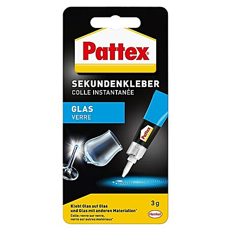 Pattex Sekundenkleber Glas Flüssig (3 g, Tube, Flüssig)