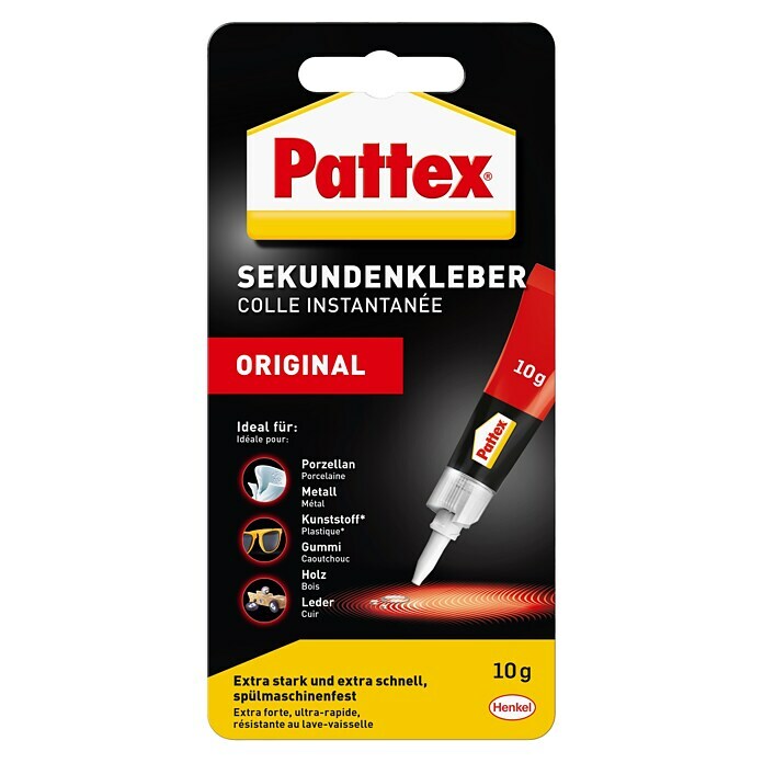 Pattex Sekundenkleber Classic (10 g, Tube, Flüssig)