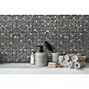 Mosaikfliese Crystal Mix XCM M650 (30 x 30 cm, Schwarz/Gold, Glänzend) | BAUHAUS