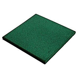 Loseta de exterior Caucho (50 x 50 x 2 cm, Verde)