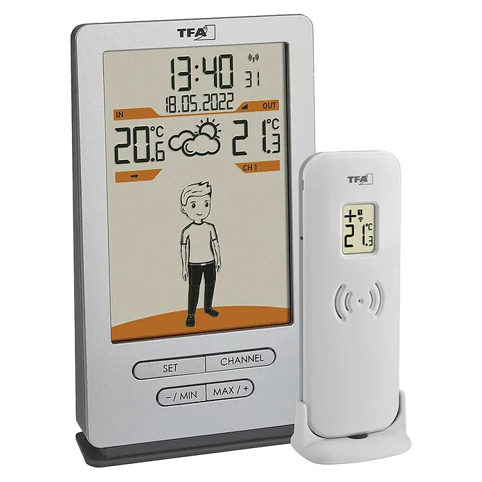 TFA Dostmann Funkwetterstation Weather JackBatteriebetrieben, 27 x 146 x 82 mm