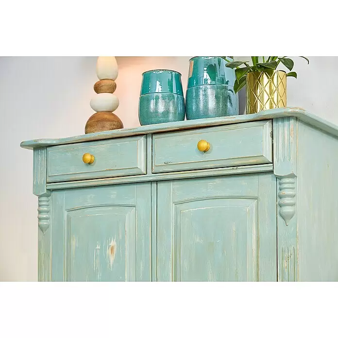swingcolor Vintage Effektfarbe Möbel-Effektlack - Alabasterweiß, 375 ml, Seidenmatt - Stimmungsaufnahme