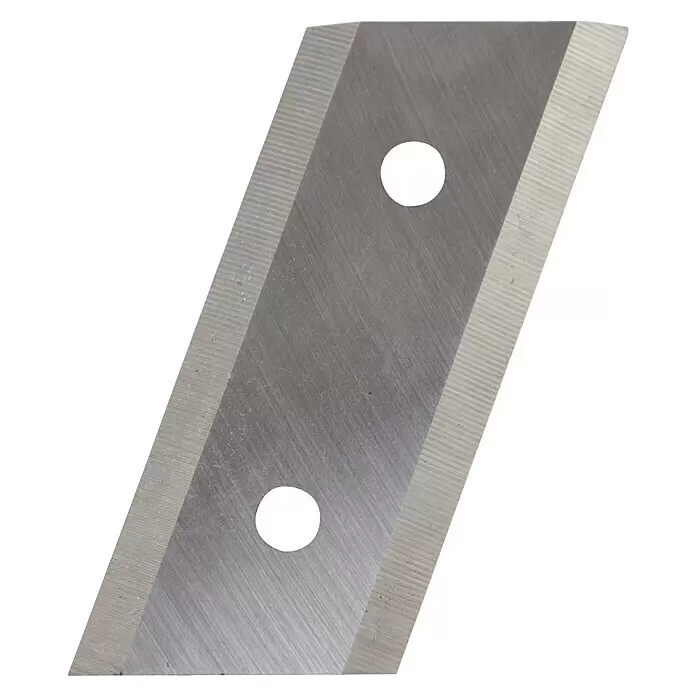 AL-KO Ersatzmesser für Häcksler MH 2500 SLICE - Passend für: AL-KO Elektro-Messerhäcksler MH 2500 Slice - Silberne Metallhobelmesser mit zwei Befestigungslöchern und scharfen Kanten.