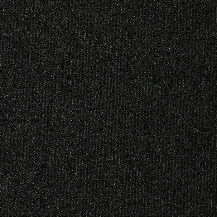 Teppichboden Meterware Business - Breite: 400 cm, Schlinge, 100 % Polypropylen, Anthrazit - Schwarzer Teppichboden mit feiner Textur für Wohn- oder Geschäftsräume. Strapazierfähiges Material, ideal für stark frequentierte Bereiche.