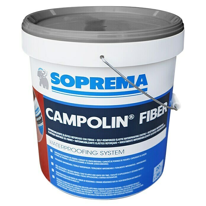 Soprema Impermeabilizante Campolin Fiber (Gris, 20 kg)