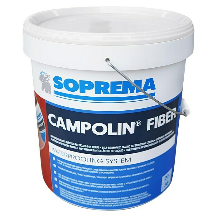 Soprema Impermeabilizante Campolin Fiber (Blanco, 20 kg)