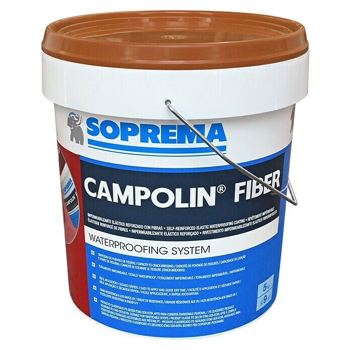 Soprema Impermeabilizante Campolin Fiber  (Teja, 5 kg)