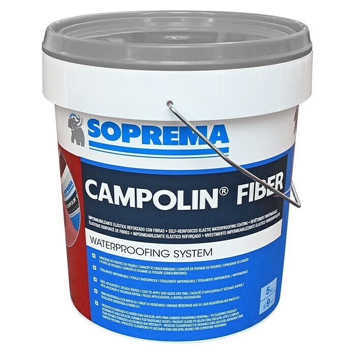 Soprema Impermeabilizante Campolin Fiber (Gris, 5 kg)