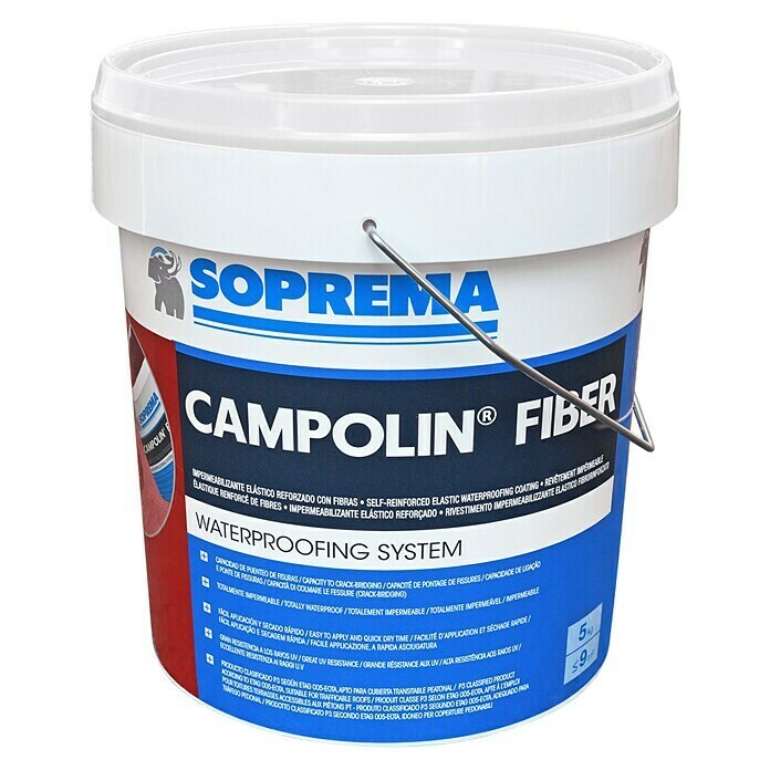 Soprema Impermeabilizante Campolin Fiber (Blanco, 5 kg)