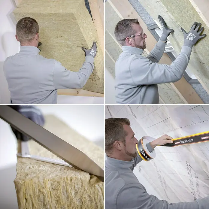 Rockwool Steinwolle Klemmrock 035Stärke: 160 mm, Wärmeleitfähigkeit: 0,035 W/(mK)