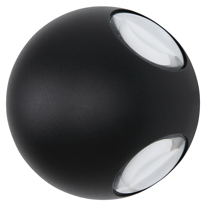 Globo LED-Außenwandleuchte Slice (4,5 W, 13 x 13 x 10 cm, Schwarz, IP54) | BAUHAUS