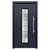 Haustür Smart KS-108 (110 x 210 cm, DIN Anschlag: Rechts, Anthrazitgrau/Verkehrsweiß) | BAUHAUS