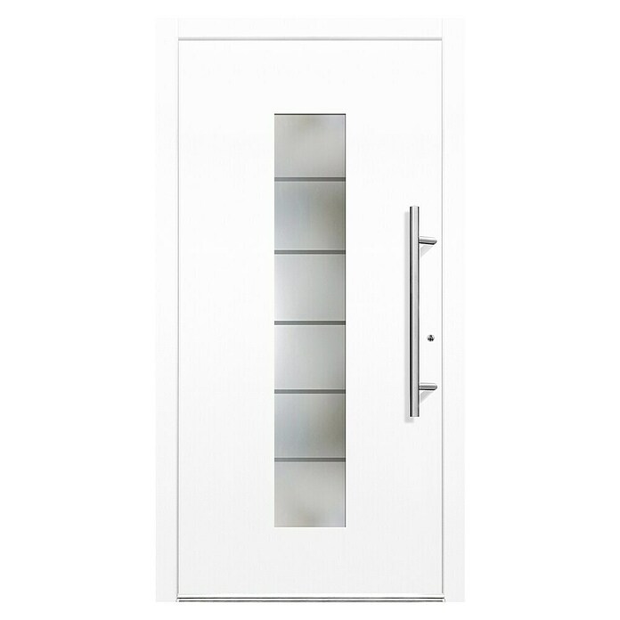 Haustür Smart KS-108 (110 x 210 cm, DIN Anschlag: Rechts, Verkehrsweiß) | BAUHAUS
