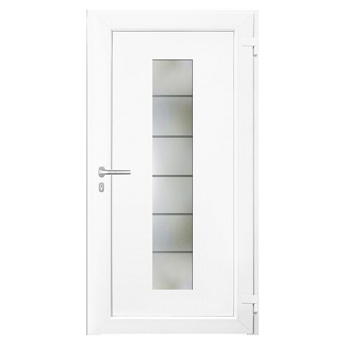 Haustür Smart KS-108 (110 x 210 cm, DIN Anschlag: Rechts, Verkehrsweiß) | BAUHAUS