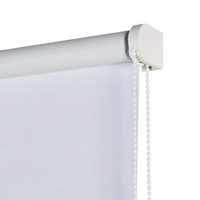 Estor enrollable opaco Night - An x Al: 100 x 180 cm, Blanco - Estores enrollables claros con cadena blanca, ideales para oscurecer habitaciones y con diseño moderno.