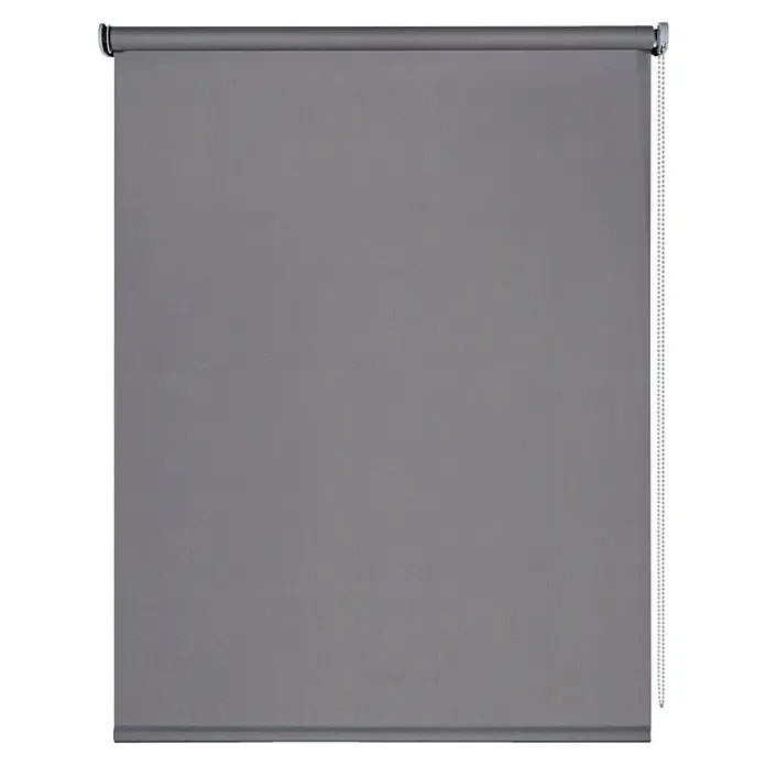 Estor enrollable opaco Night - An x Al: 180 x 250 cm, Gris - Estor enrollable gris, liso y moderno. Este estor es ideal para bloquear la luz y crear privacidad.
