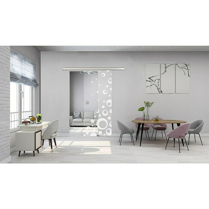 Diamond Doors Glasschiebetür 506 (935 x 2 058 mm, Einscheibensicherheitsglas (ESG), Klarglas) | BAUHAUS