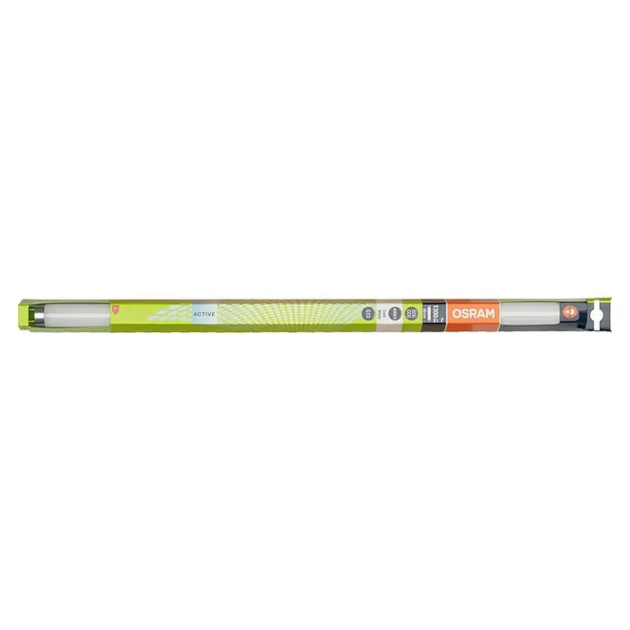 Osram Tubo fluorescente - Largo: 60 cm, Blanco neutro, 18 W, 1.350 lm, G13 - Esta imagen muestra un tubo fluorescente Osram Active T5 diseñado para ofrecer soluciones de iluminación activa.
