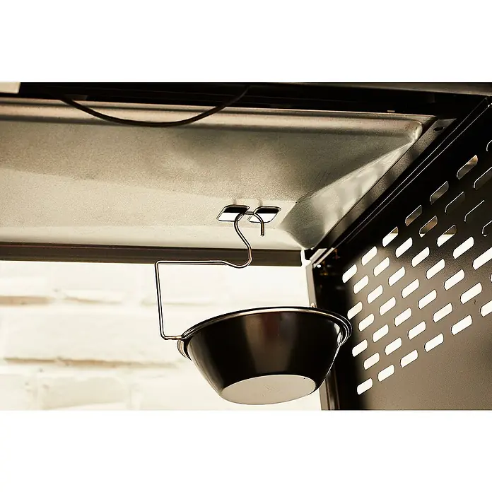 Barbacoa de gas Fidgi - Superficie de la parrilla (An x Pr): 57,5 x 42 cm, 11,5 kW, Número de quemadores: 3 - Primer plano de una práctica bandeja recogegrasas debajo de una parrilla, diseñada para un mantenimiento limpio y fácil.
