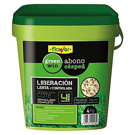 Flower Abono para césped Liberación lenta (4 kg)
