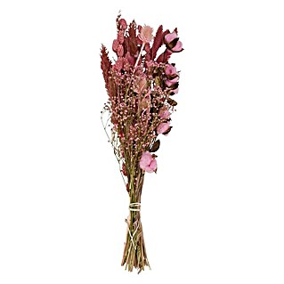 Ramo de flores secas (Largo: 74 cm, Rosa)