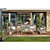 Sunfun Conjunto de muebles Bali (4 piezas, Camel/Taupe)
