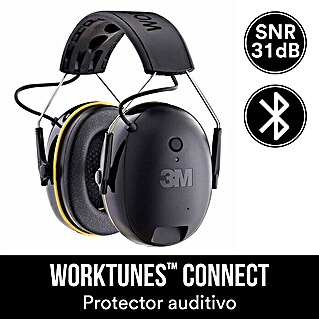 3M Kapselgehörschutz WorkTunes™ Connect (Bluetooth, 31 dB, Schwarz)