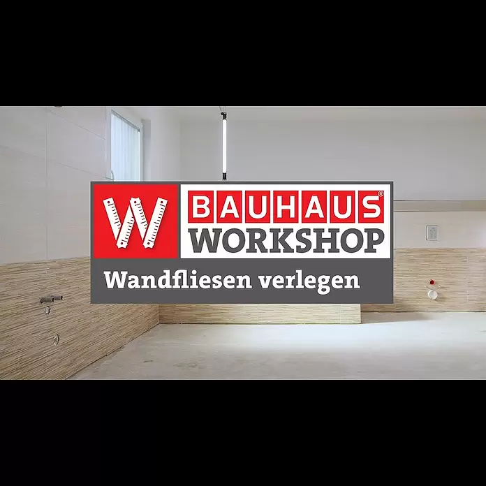 Wandfliese - 20 x 25 cm, Weiß, Matt - Wandfliesen im Bad verlegen [Anleitung] | BAUHAUS Workshop