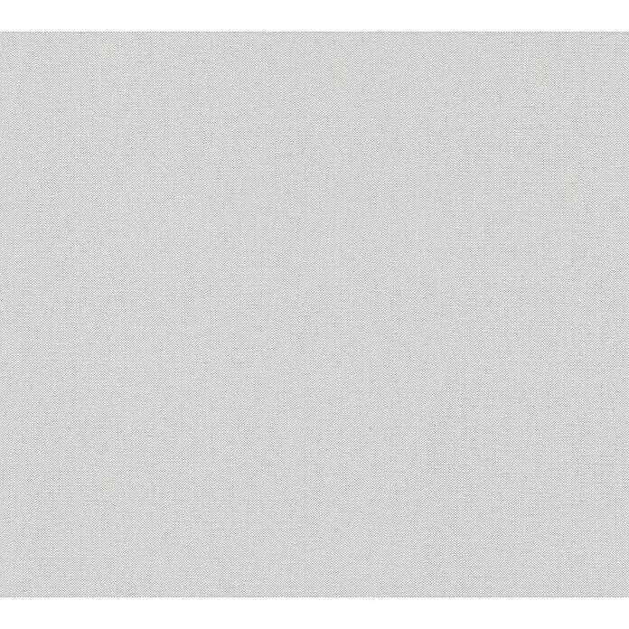 A.S. Création Attractive Vliestapete - Perlgrau, Uni, 10,05 x 0,53 m - Helle, graue Stofftextur mit feiner Webart.