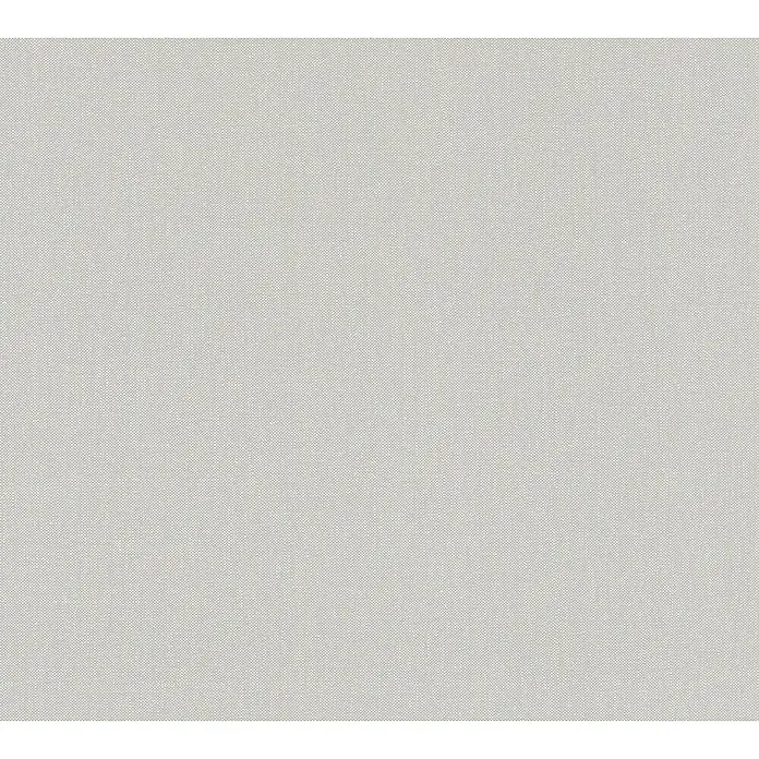 A.S. Création Attractive Vliestapete - Greige, Uni, 10,05 x 0,53 m - Feine, subtile Textur in einem hellen Grau, die sich ideal für Hintergründe oder subtile Designelemente eignet.