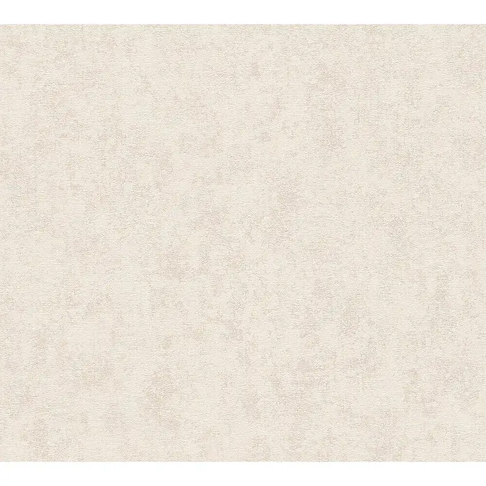 A.S. Création Hygge 2 Vliestapete - Helles Taupe, Uni, 10,05 x 0,53 m - Nahaufnahme einer strukturierten, cremefarbenen Oberfläche, die sich ideal als dezenter Hintergrund für verschiedene Designprojekte eignet.