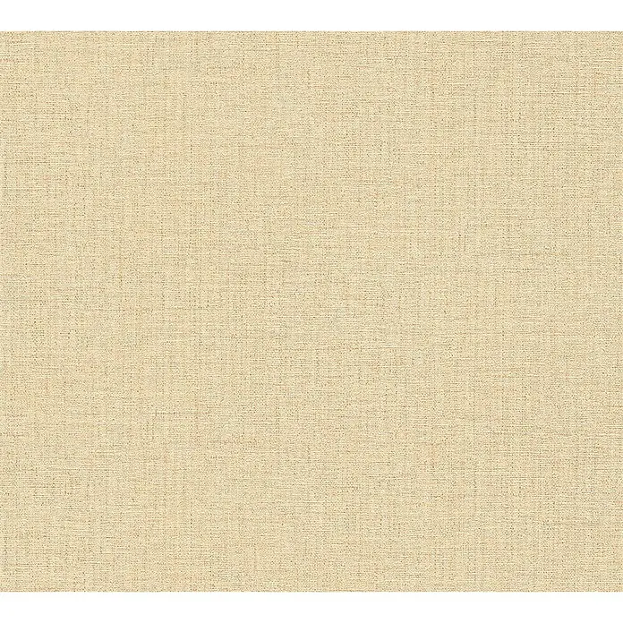 A.S. Création Desert Lodge Vliestapete - Beige/Gelb, Uni, 10,05 x 0,53 m, Feine Struktur - Beige Leinwandstruktur als Hintergrund für Design- oder Präsentationszwecke, natürlich und vielseitig einsetzbar.