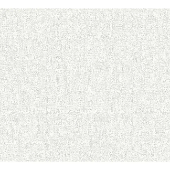 A.S. Création Attractive Vliestapete - Hellweiß, Uni, 10,05 x 0,53 m - Texturierte weiße Oberfläche für Hintergründe, ideal für vielfältige Designprojekte und visuelle Darstellungen mit subtiler Eleganz.
