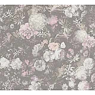 AS Creation Mata Hari Vliestapete Blumen (Rosa/Beige, Floral, 10,05 x 0,53 m)