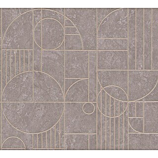 AS Creation My Home My Spa Vliestapete Geometrie (Schwarz/Braun, Streifen,  10,05 x 0,53 m) | BAUHAUS