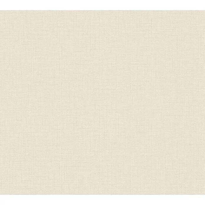 A.S. Création My Home My Spa Vliestapete Textstruktur I - Creme/Rosè, Uni, 10,05 x 0,53 m - Helle cremefarbene Texturoberfläche mit einem dezenten Webmuster.