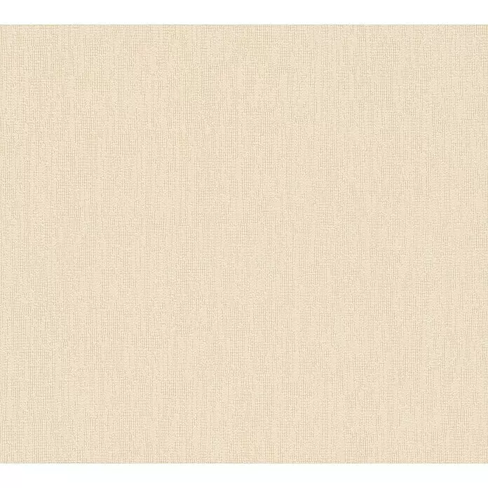 A.S. Création Hygge 2 Vliestapete Gewebestruktur - Beige, Uni, 10,05 x 0,53 m - Helle, beigefarbene strukturierte Tapete mit subtilem Gittermuster.
