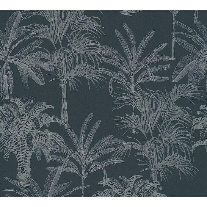 AS Creation Michalsky 4 Vliestapete Palmen (Schwarz/Grau, Floral, 10,05 x  0,53 m) | BAUHAUS