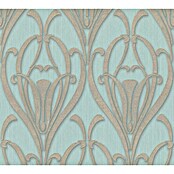 A.S. Création Mata Hari Vliestapete Barock (Grau/Türkis, Ornament, 10,05 x 0,53 m) | BAUHAUS
