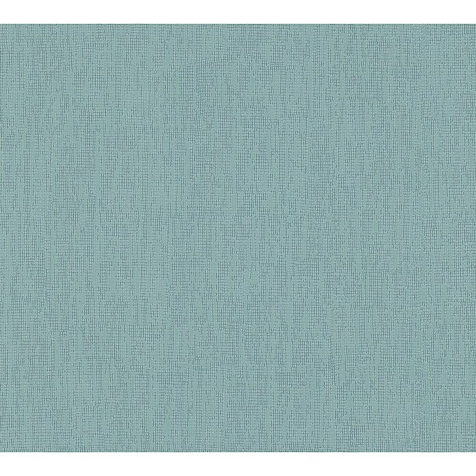 A.S. Création Hygge 2 Vliestapete Gewebestruktur (Türkis, Uni, 10,05 x 0,53 m) | BAUHAUS