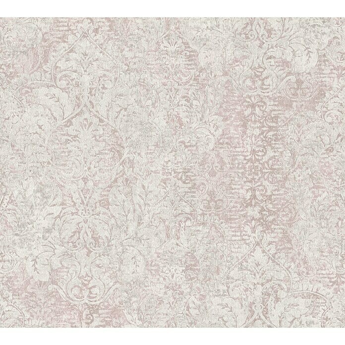 AS Creation Mata Hari Vliestapete Barock antik (Rosa/Creme, Ornament, 10,05  x 0,53 m) | BAUHAUS