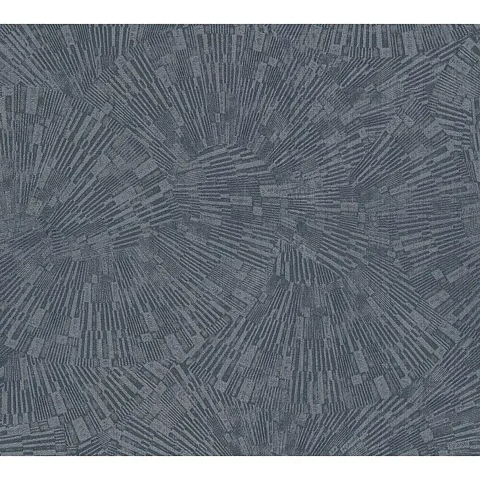 A.S. Création Titanium 3 Vliestapete Dynamischer 3D-Effekt - Blau, 3D-Optik, 10,05 x 0,53 m - Abstraktes Textilmuster in gedämpften Blautönen, das eine faszinierende Tiefenwirkung erzeugt. Ideal für stilvolle Inneneinrichtungen.