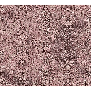 A.S. Création Mata Hari Vliestapete Barock antik (Rosa/Rot, Ornament, 10,05 x 0,53 m)