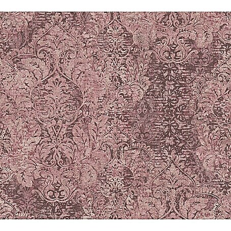 A.S. Création Mata Hari Vliestapete Barock antik (Rosa/Rot, Ornament, 10,05 x 0,53 m)
